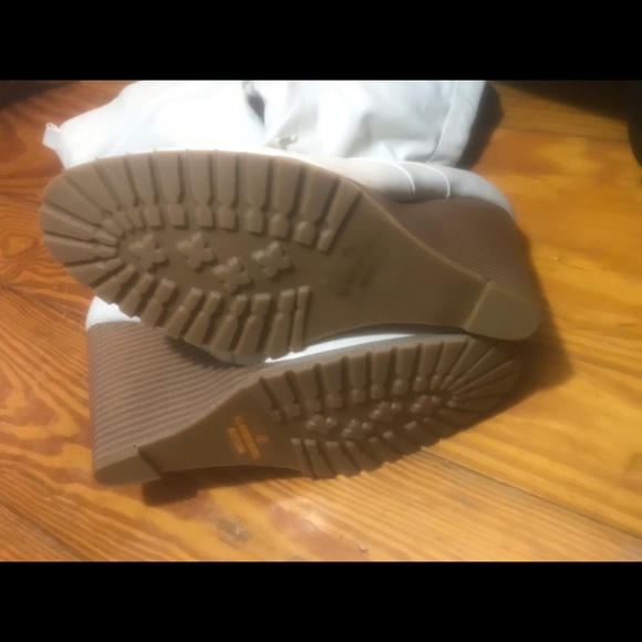 Liliana off white wedge heel boots - Picture 4 of 10